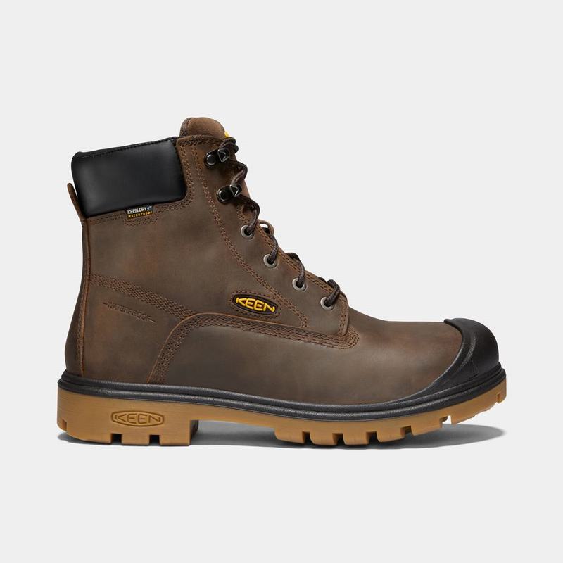 Buy Keen Baltimore 6" Waterproof Steel Toe Mens Work Boots Brown (5961-AVOBF)